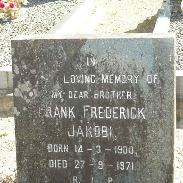 JAKOBI Frank Frederick 1900-1971