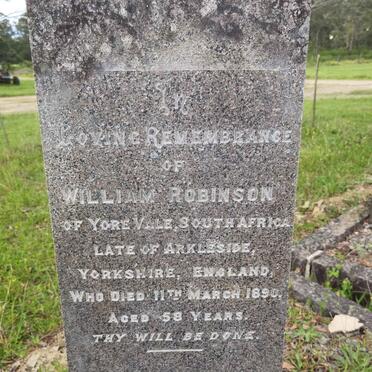 ROBINSON William -1890