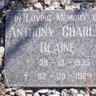 BLAINE Anthony Charles 1935-1989