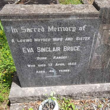 BRUCE Eva Sinclair nee RANGER -1955