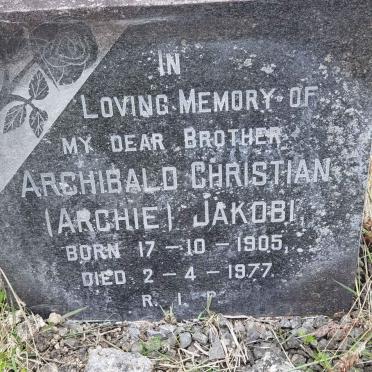 JAKOBI Archibald Christian 1905-1977
