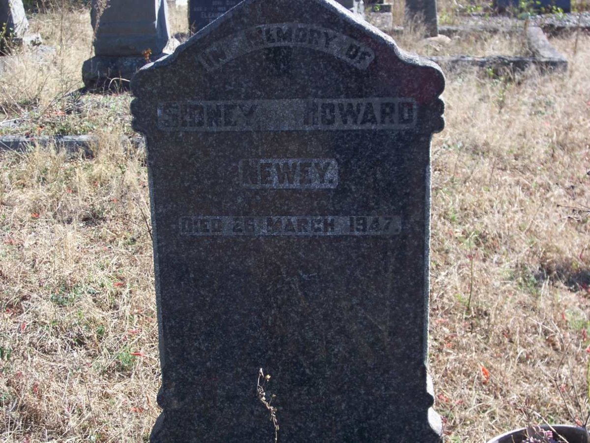 NEWEY Sidney Howard -1947 &amp; Catherine Ada MILLS 1897-1929