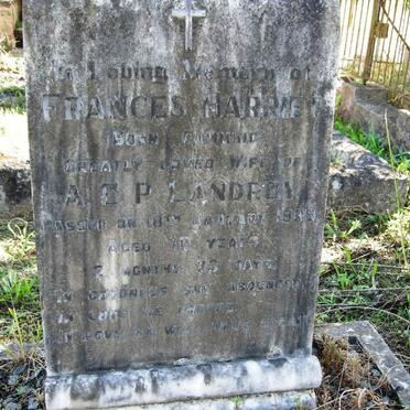 LANDREY Frances Harriet nee CUMMING -1939