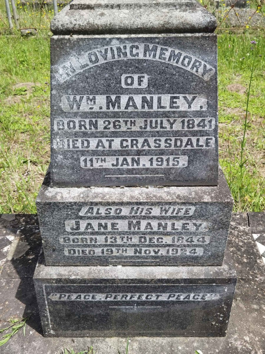 MANLEY William 1841-1915 & Jane 1844-1924