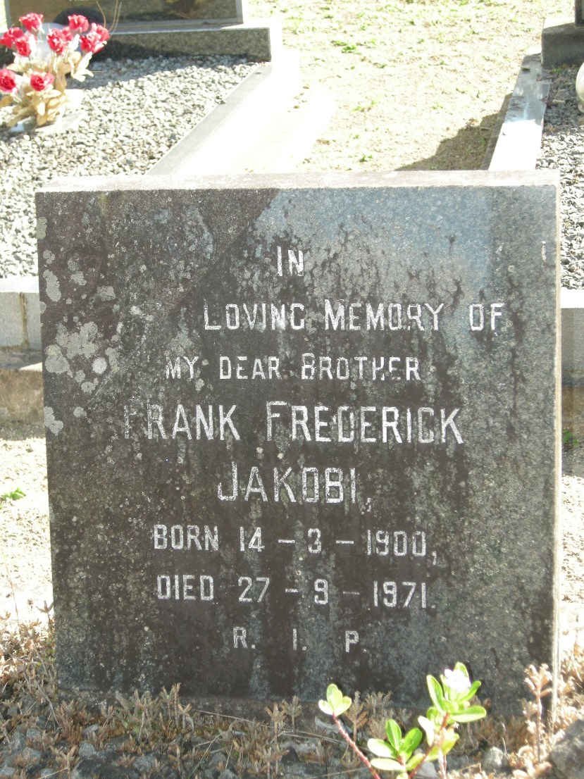 JAKOBI Frank Frederick 1900-1971