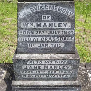MANLEY William 1841-1915 &amp; Jane 1844-1924