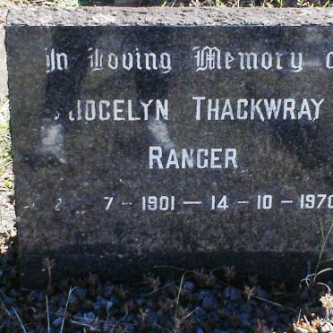 RANGER Jocelyn Thackwray 1901-1970