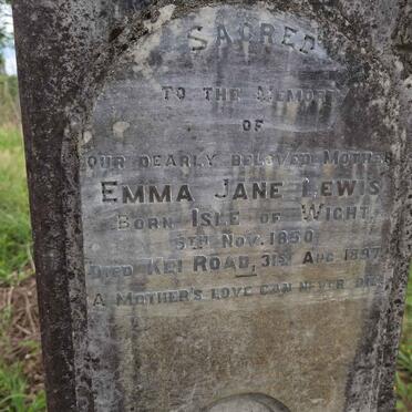 LEWIS Emma Jane 1850-1897