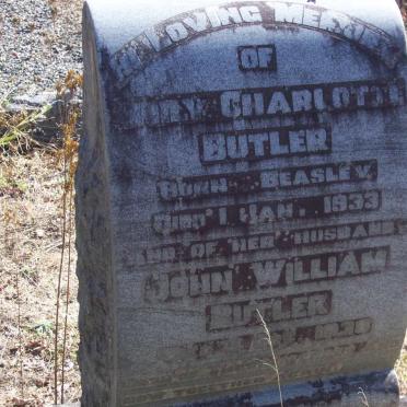 BUTLER John William -1938 &amp; Emily Charlotte BEASLEY -1933