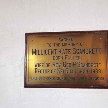 SCANDRETT Millicent Kate nee FULLER
