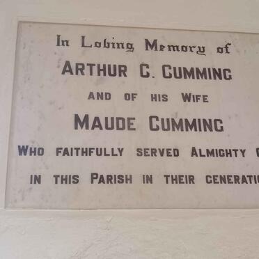 CUMMING Arthur C. &amp; Maude
