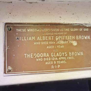 BROWN William Albert Griffith -1903 :: BROWN Theodora Gladys -1905