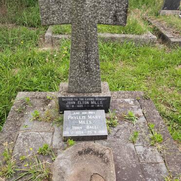 MILLS John Elton 1885-1973 &amp; Phyllis Mary BALL 1884-1988