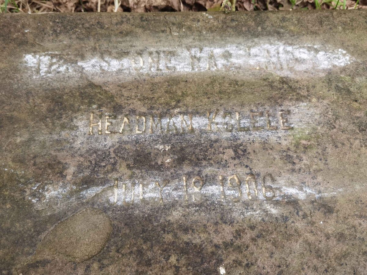 5. Stone laid by Headman KOLELE -1906