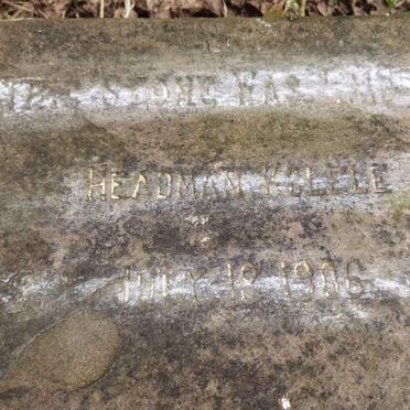 5. Stone laid by Headman KOLELE -1906