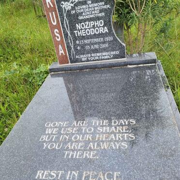 RUSA Nozipho Theodora 1929-2006