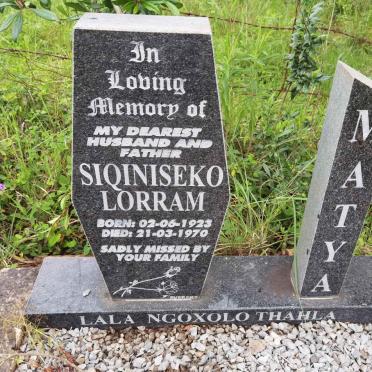 MATYA Siqiniseko Lorram 1923-1970
