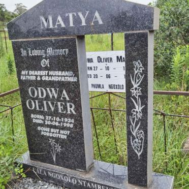 MATYA Odwa Oliver 1934-1998