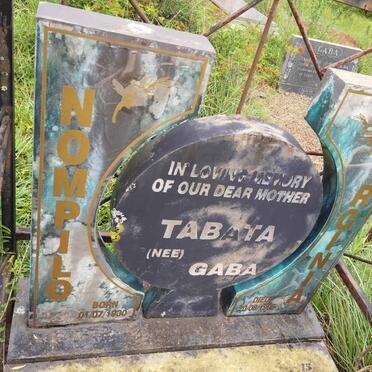 TABATA Nompilo Virginia nee GABA 1930-1998