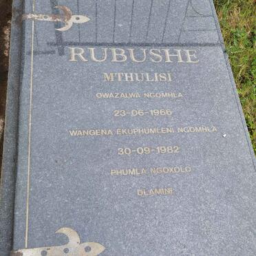 RUBUSHE Mthulisi 1966-1982