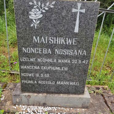MATSHIKWE Nonceba Nosisana 1942-1959
