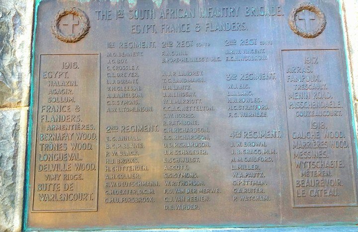 6. The 1st South African Infantry Brigade - Egypt, France & Flanders