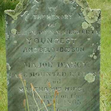 D'ARCY William John McCleoerty -1865