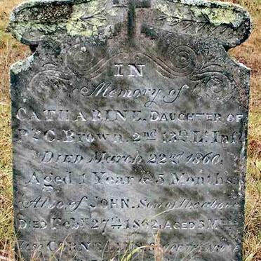 BROWN Catharine -1860 :: BROWN John -1862 :: BROWN Cornelius -1862