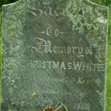 WHITE William Christmas  -1860