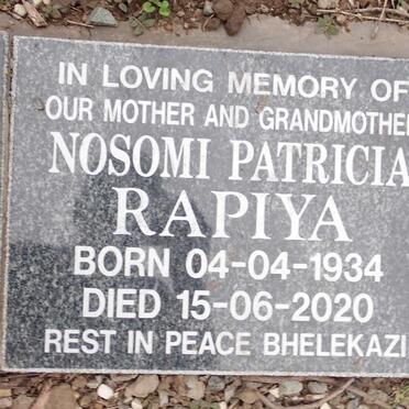 RAPIYA Nosomi Patricia 1934-2020