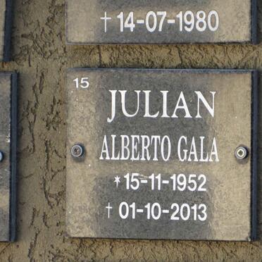 JULIAN Alberto Gala 1952-2013