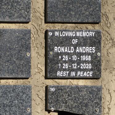 ANDRES Ronald 1968-2020