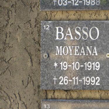 BASSO Moyeana 1919-1992