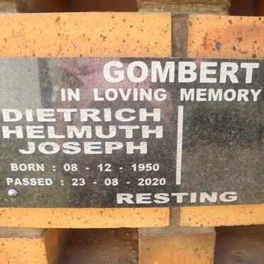 GOMBERT Dietrich Helmuth Joseph 1950-2020