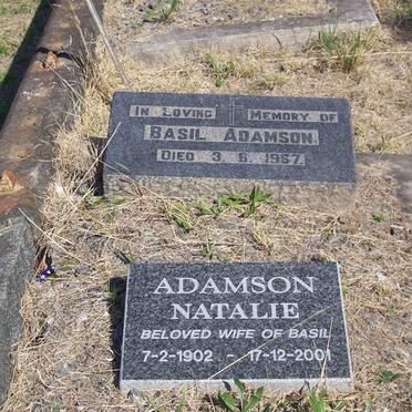 ADAMSON Basil -1967 &amp; Natalie 1902-2001