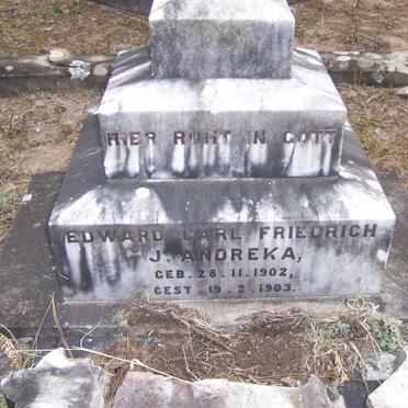 ANDREKA Edward Carl Friedrich J. 1902-1903
