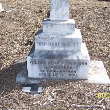 ANDREKA Wilhelmine Albertina J. 1894-1895