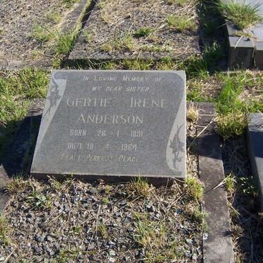 ANDERSON Gertie Irene 1891-1964