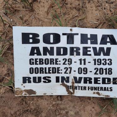 BOTHA Andrew 1933-2018