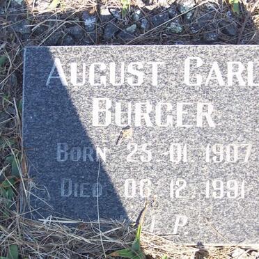 BURGER August Carl 1907-1991