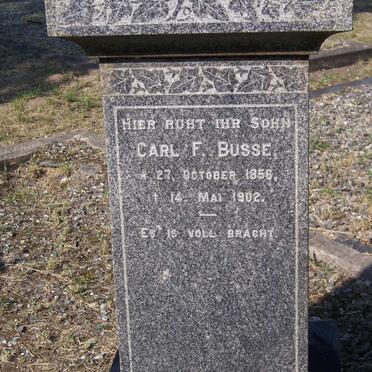 BUSSE Carl F. 1856-1902