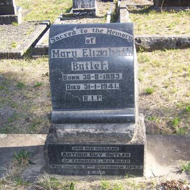 BUTLER Arthur Guy -1943 &amp; Mary Elizabeth 1883-1941