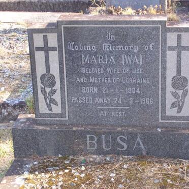 BUSA Maria 1904-1966