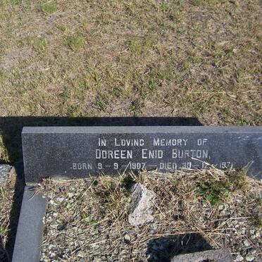 BURTON Doreen Enid 1907-1971