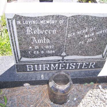 BURMEISTER Rebecca Anita 1897-1984