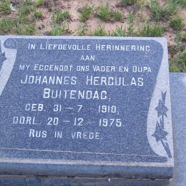 BUITENDAG Johannes Herculas 1910-1975