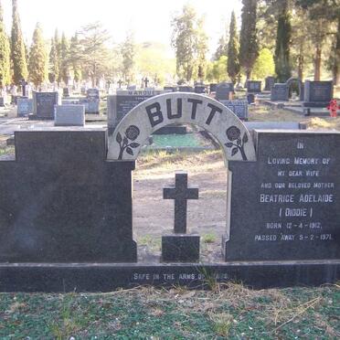 BUTT Beatrice Adelaide 1912-1971