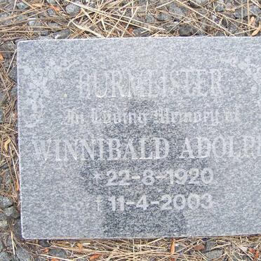 BURMEISTER Winnibald Adolph 1920-2003