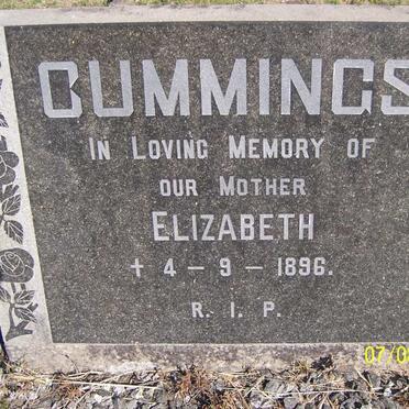 CUMMINGS Elizabeth -1896
