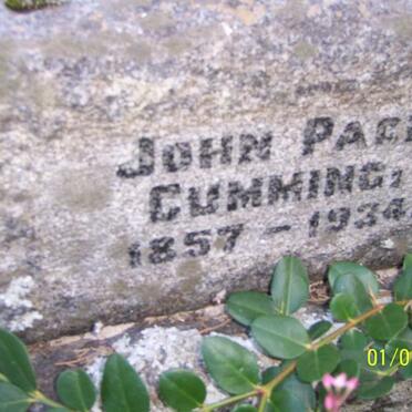 CUMMING John Page 1857-1934
